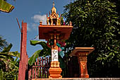 The traditional 'House of the Spirit'. Every Thai house has a house of spirits, the house is made for the spirit of the land, it calms the spirit and assure good blessings for the owner of the house. 